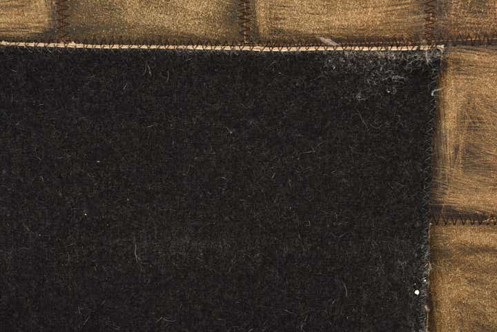 5' x 8' 4 Cowhide Leather Rug