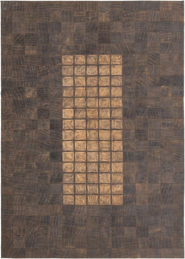 5' x 8' 4 Cowhide Leather Rug