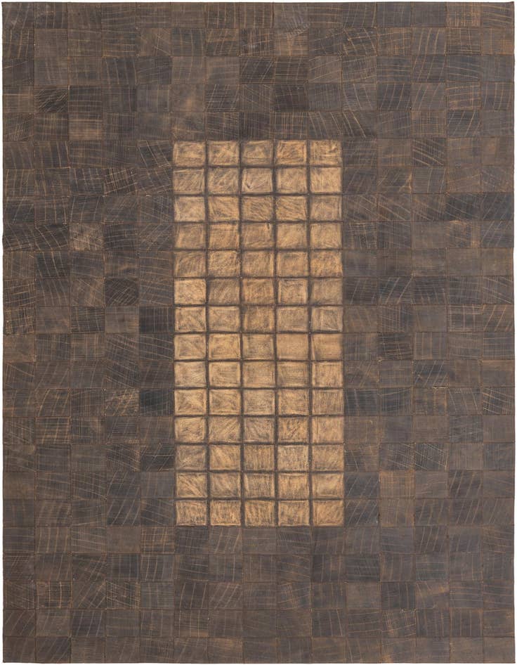 Detail image of 5' x 8' 4 Cowhide Leather Rug