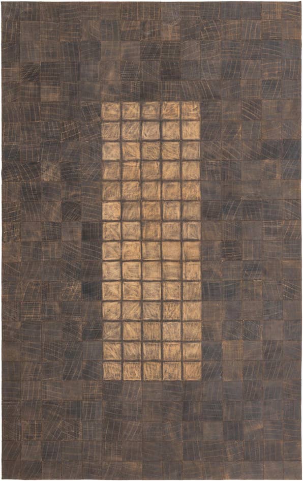 Detail image of 5' x 8' 4 Cowhide Leather Rug