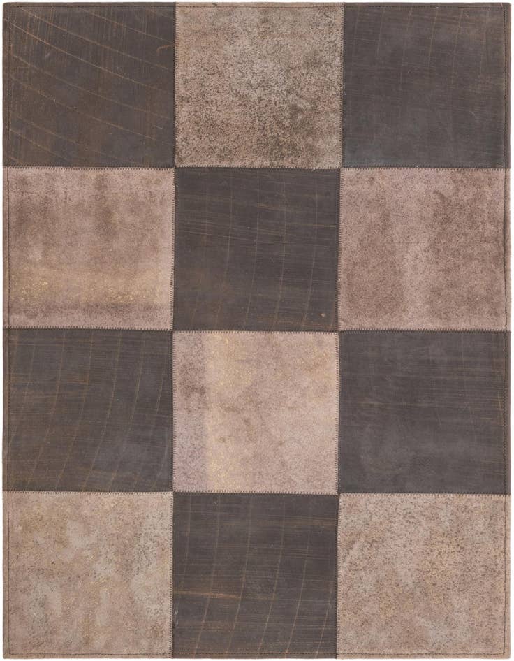 Detail image of 2' 1 x 3' 1 Cowhide Leather Rug