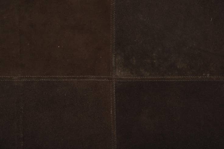 Detail image of 2' x 3' Cowhide Leather Rug