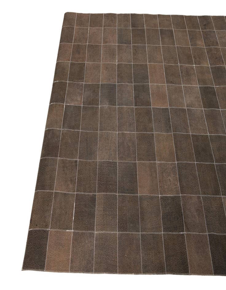 Detail image of 4' 10 x 7' 10 Cowhide Leather Rug