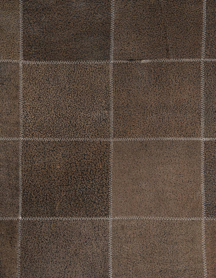Detail image of 4' 10 x 7' 10 Cowhide Leather Rug