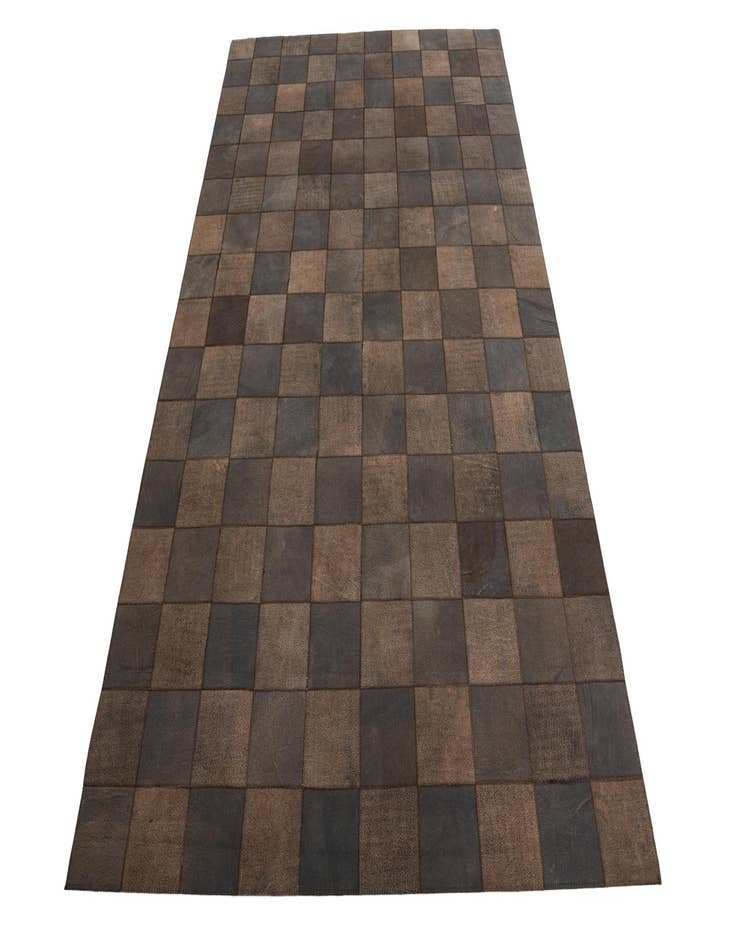 Detail image of 5' x 7' 10 Cowhide Leather Rug