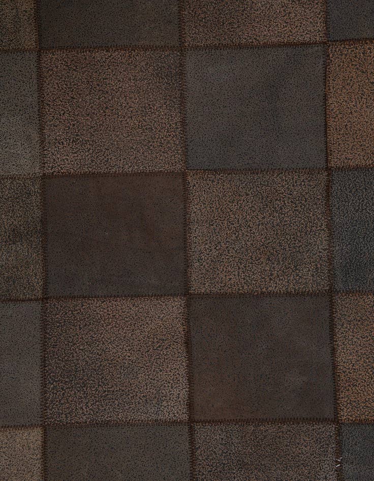 Detail image of 5' x 7' 10 Cowhide Leather Rug