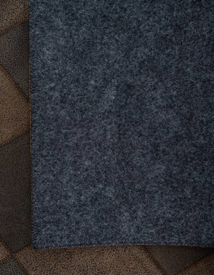 Detail image of 5' x 7' 10 Cowhide Leather Rug