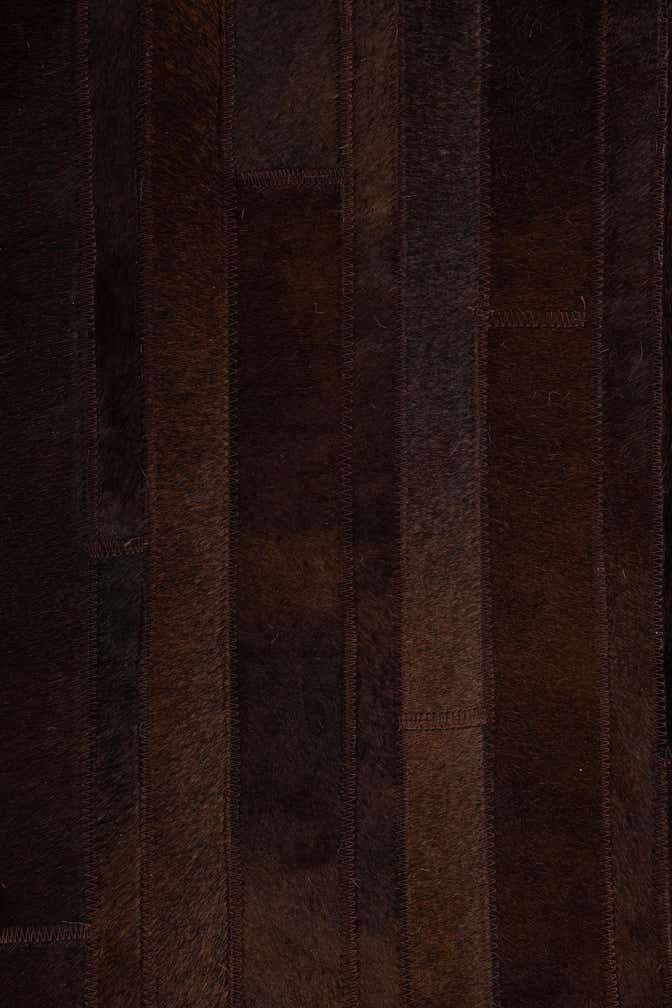 5' 4 x 7' 10 Cowhide Leather Rug