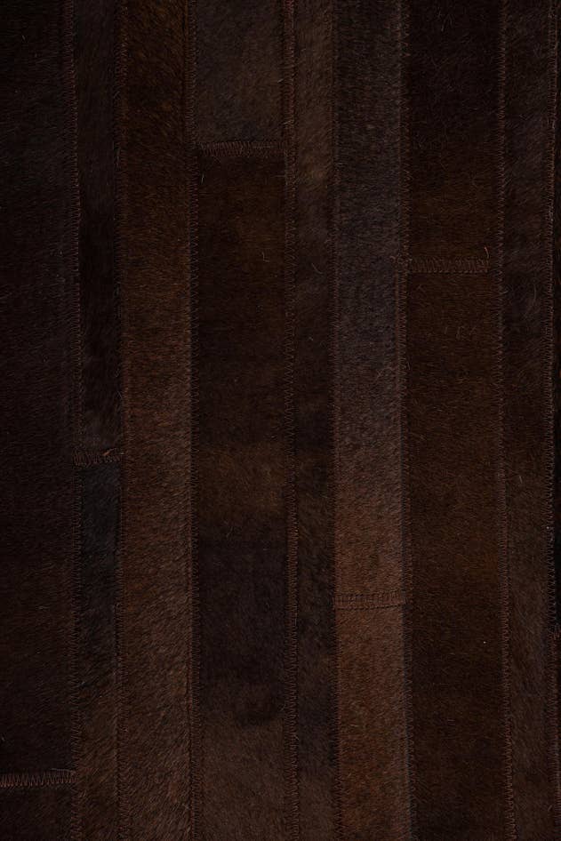 Detail image of 5' 4 x 7' 10 Cowhide Leather Rug