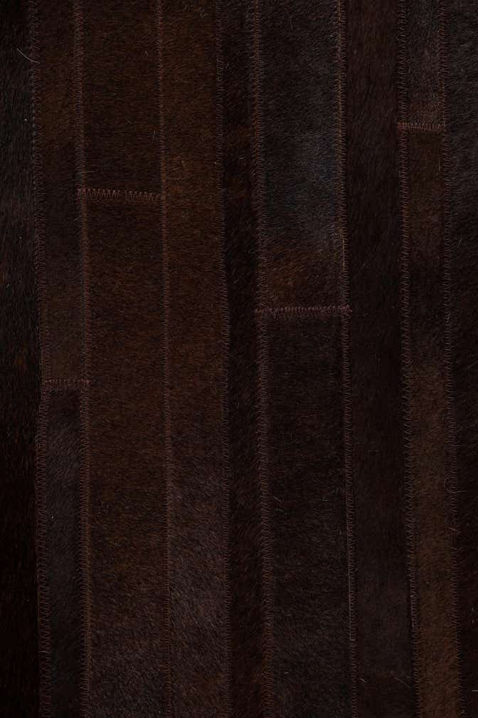 5' 4 x 7' 10 Cowhide Leather Rug