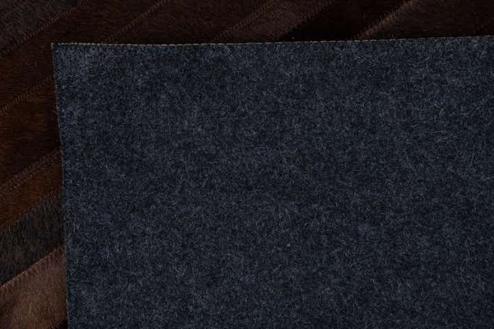 5' 4 x 7' 10 Cowhide Leather Rug