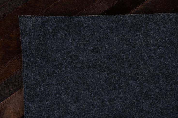 Detail image of 5' 4 x 7' 10 Cowhide Leather Rug