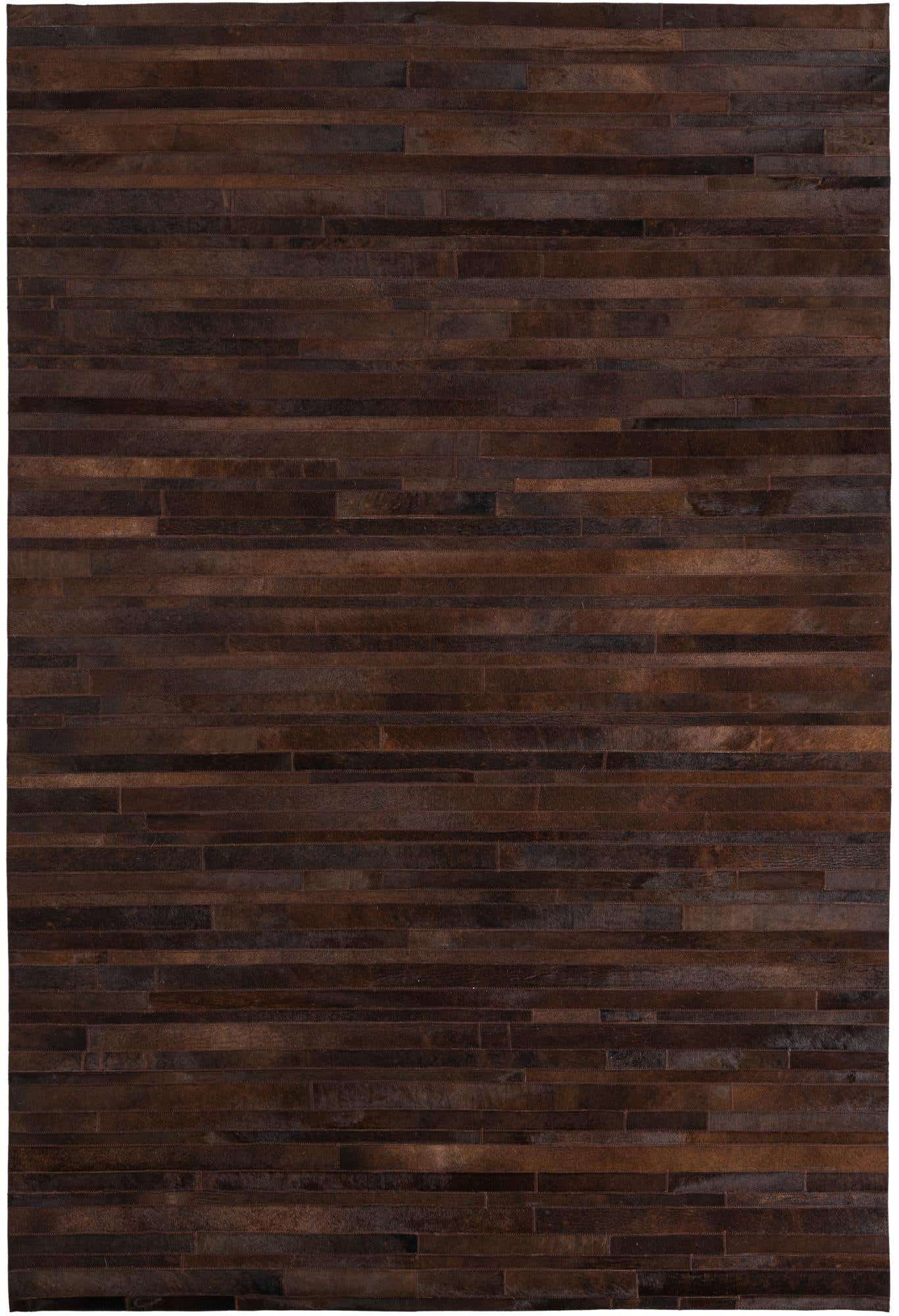 5' 4 x 7' 10 Cowhide Leather Rug