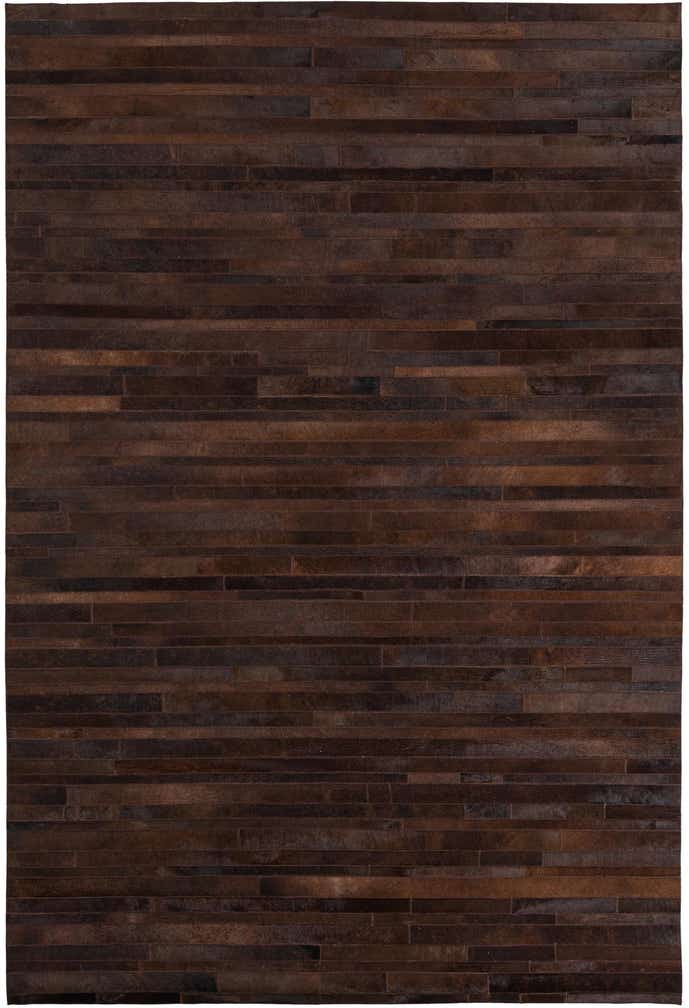 5' 4 x 7' 10 Cowhide Leather Rug