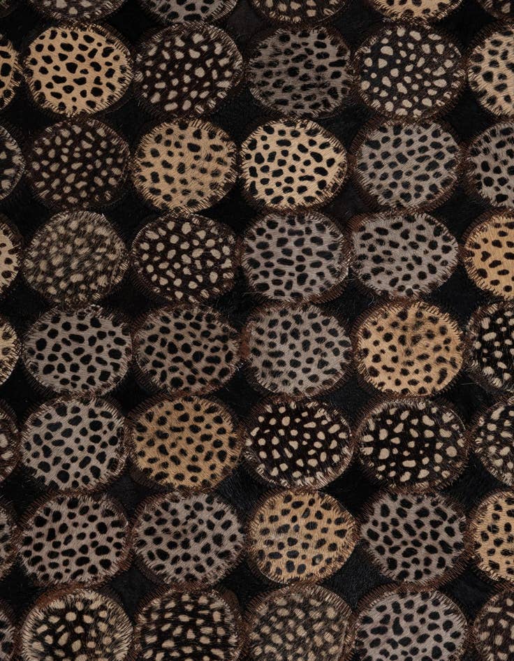 Detail image of 5' 1 x 7' 10 Cowhide Leather Rug