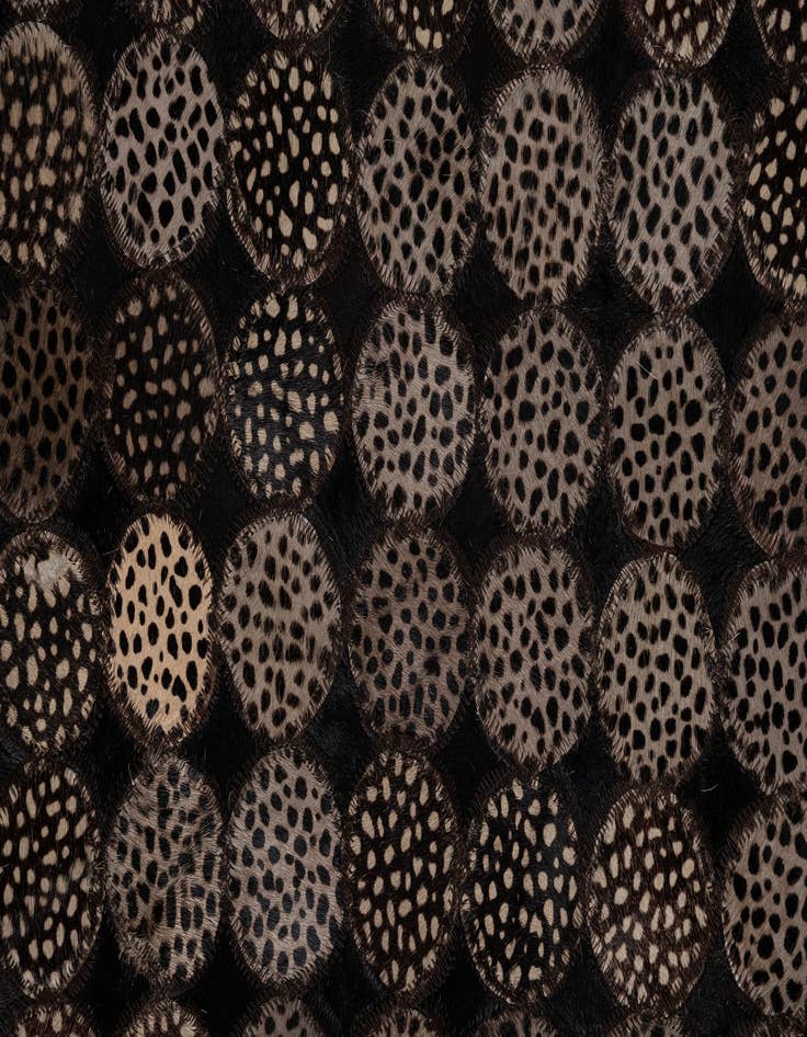 Detail image of 5' 1 x 7' 10 Cowhide Leather Rug