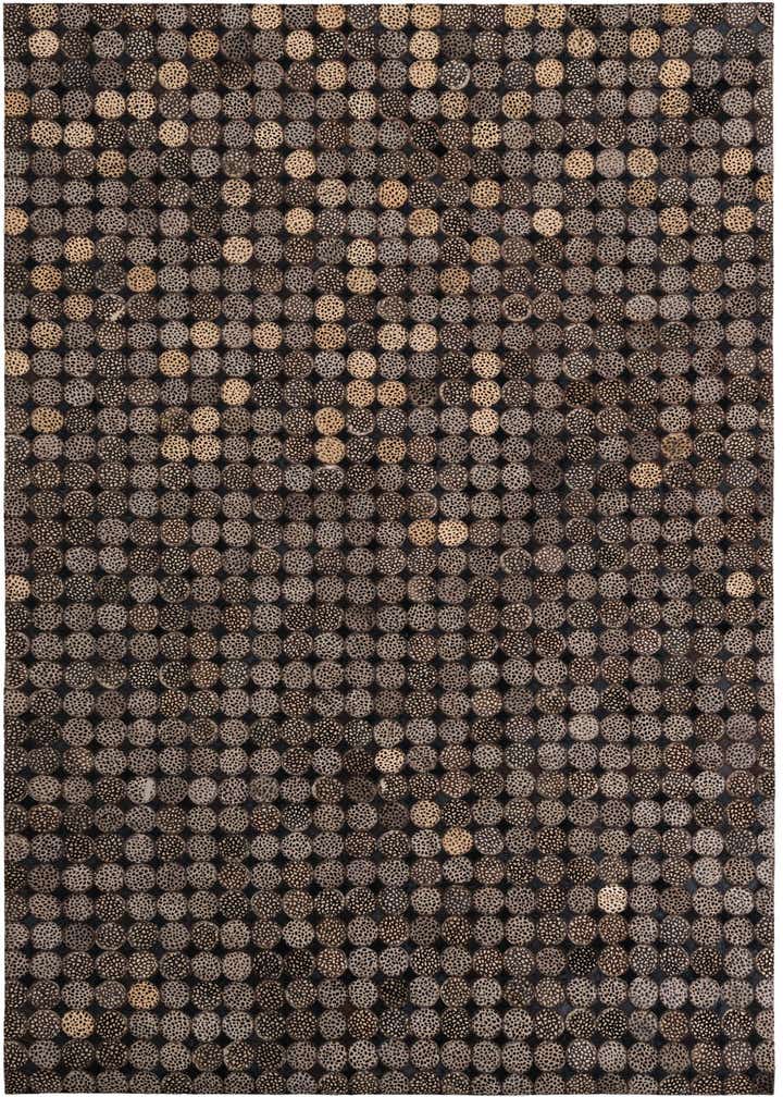 5' 1 x 7' 10 Cowhide Leather Rug