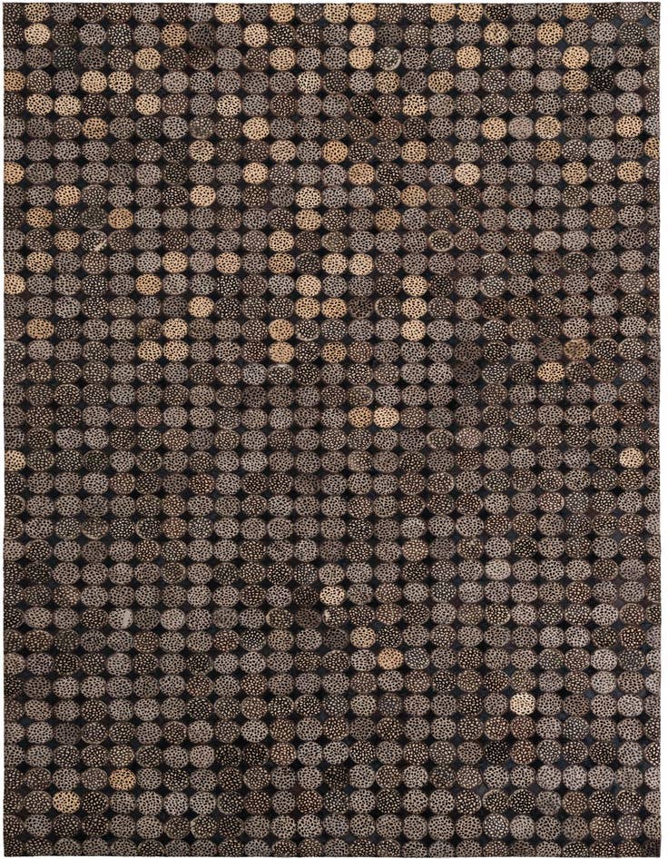 Detail image of 5' 1 x 7' 10 Cowhide Leather Rug
