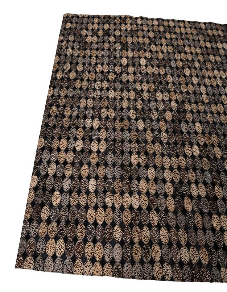 Detail image of 5' 2 x 7' 8 Cowhide Leather Rug