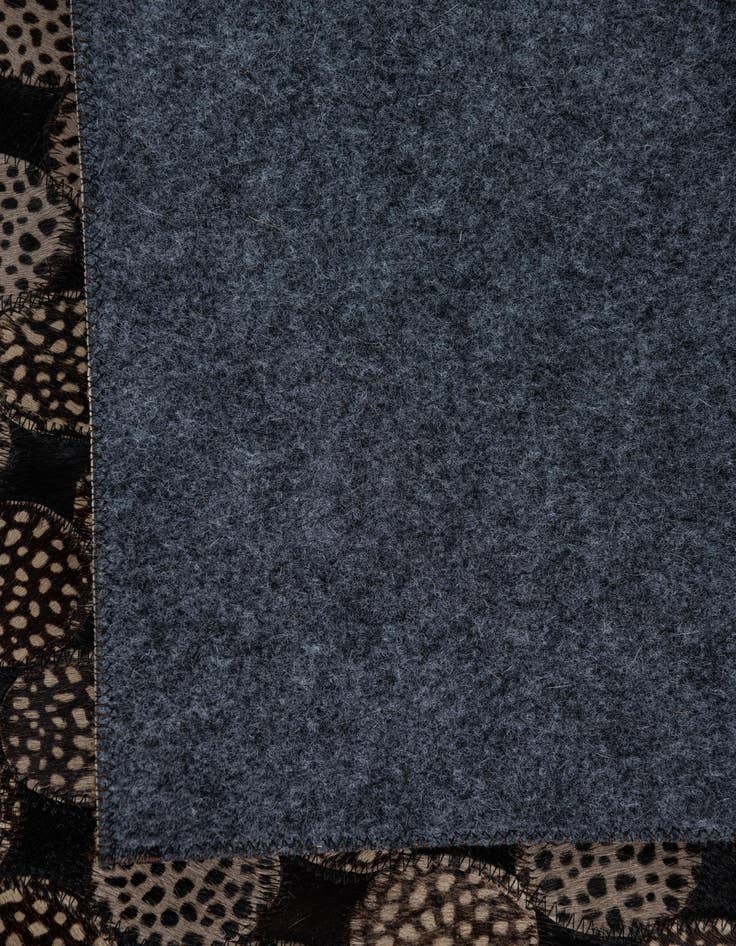 Detail image of 5' 1 x 8' 1 Cowhide Leather Rug