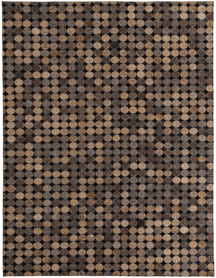 Detail image of 5' 1 x 8' 1 Cowhide Leather Rug