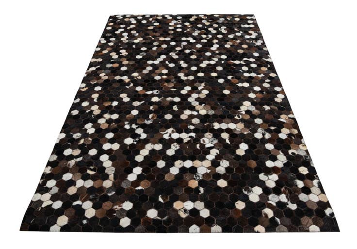 Detail image of 5' x 7' 9 Cowhide Leather Rug
