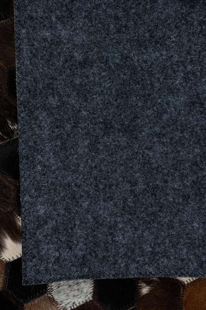 5' x 7' 9 Cowhide Leather Rug