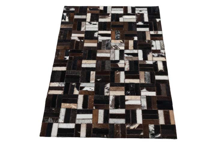 2' x 3' Cowhide Leather Rug