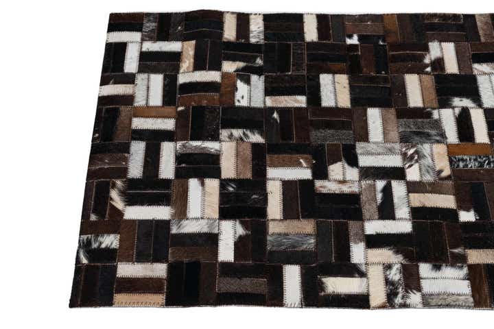 2' x 3' Cowhide Leather Rug