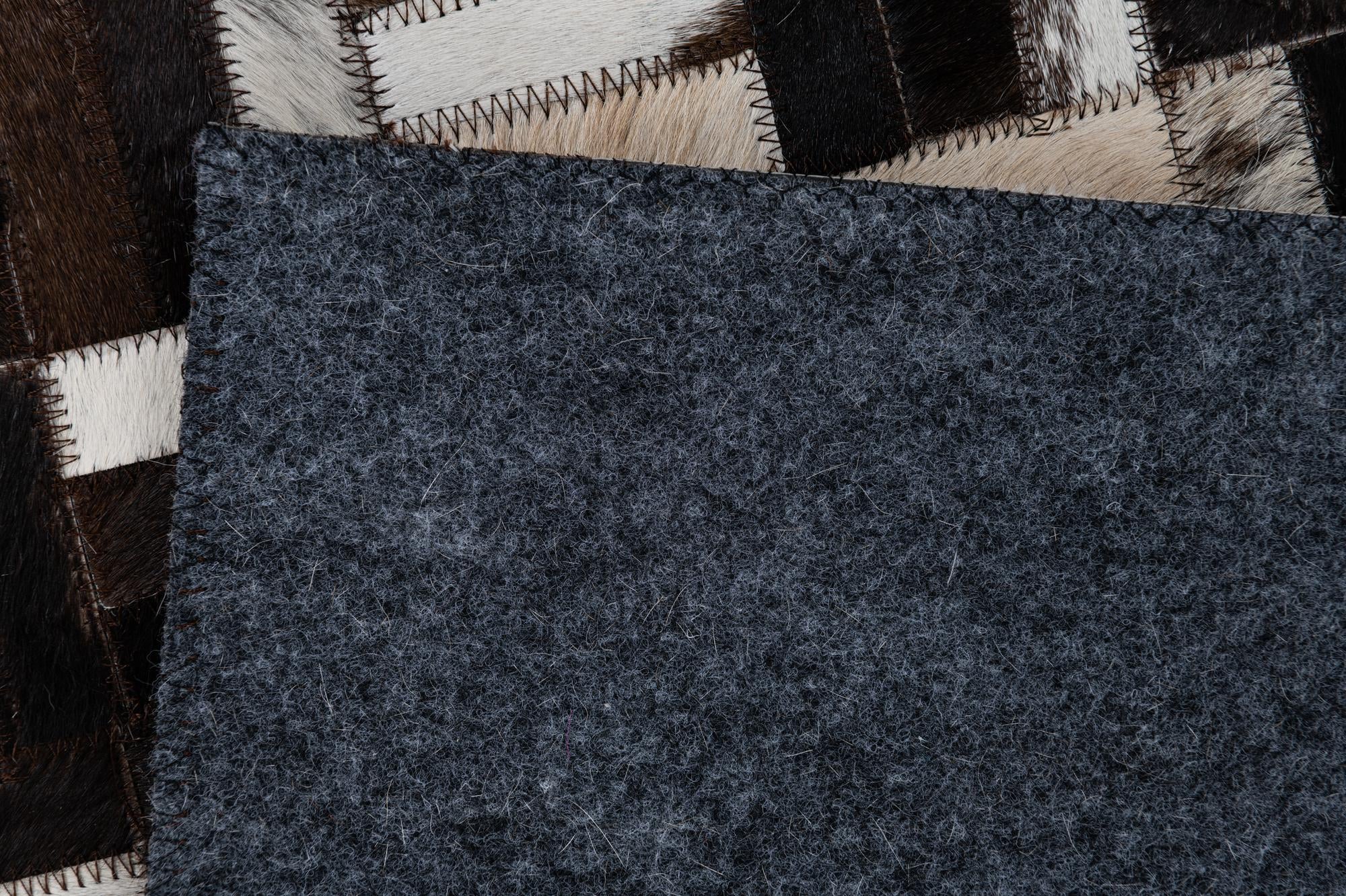 2' x 3' Cowhide Leather Rug