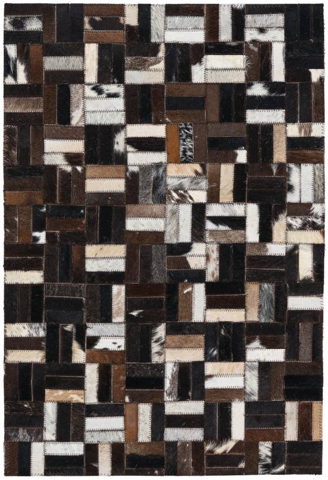 Detail image of 2' x 3' Cowhide Leather Rug