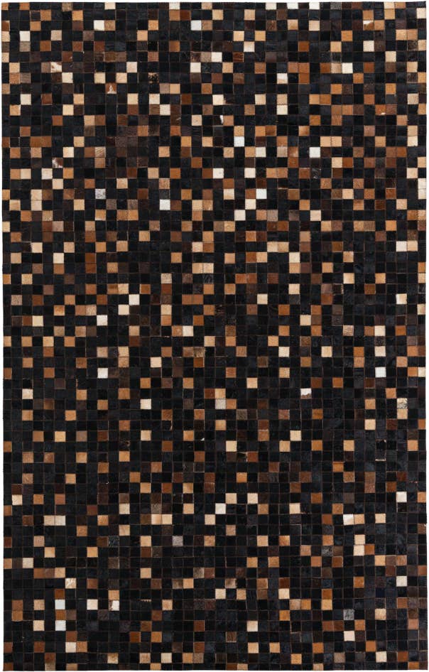 Detail image of 5' 1 x 8' Cowhide Leather Rug