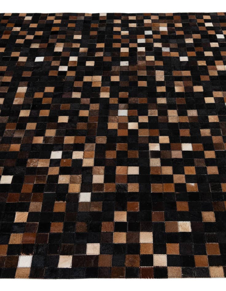 Detail image of 5' 1 x 7' 10 Cowhide Leather Rug
