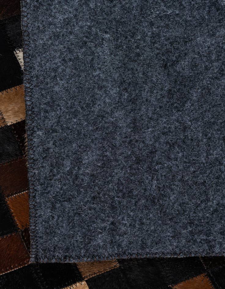 Detail image of 5' 1 x 7' 10 Cowhide Leather Rug