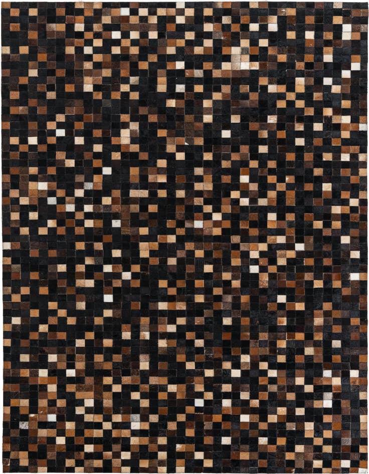 Detail image of 5' 1 x 7' 10 Cowhide Leather Rug