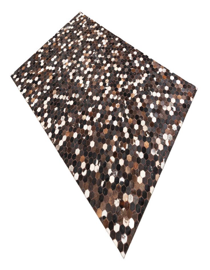 Detail image of 5' x 7' 9 Cowhide Leather Rug
