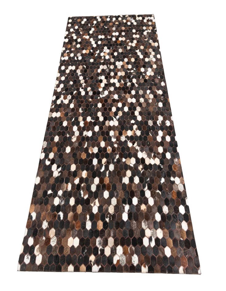 Detail image of 5' x 7' 9 Cowhide Leather Rug