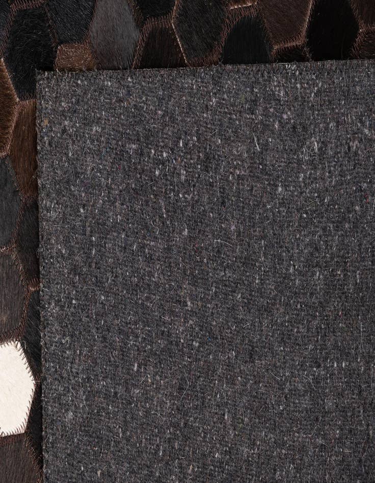 Detail image of 5' 1 x 8' Cowhide Leather Rug