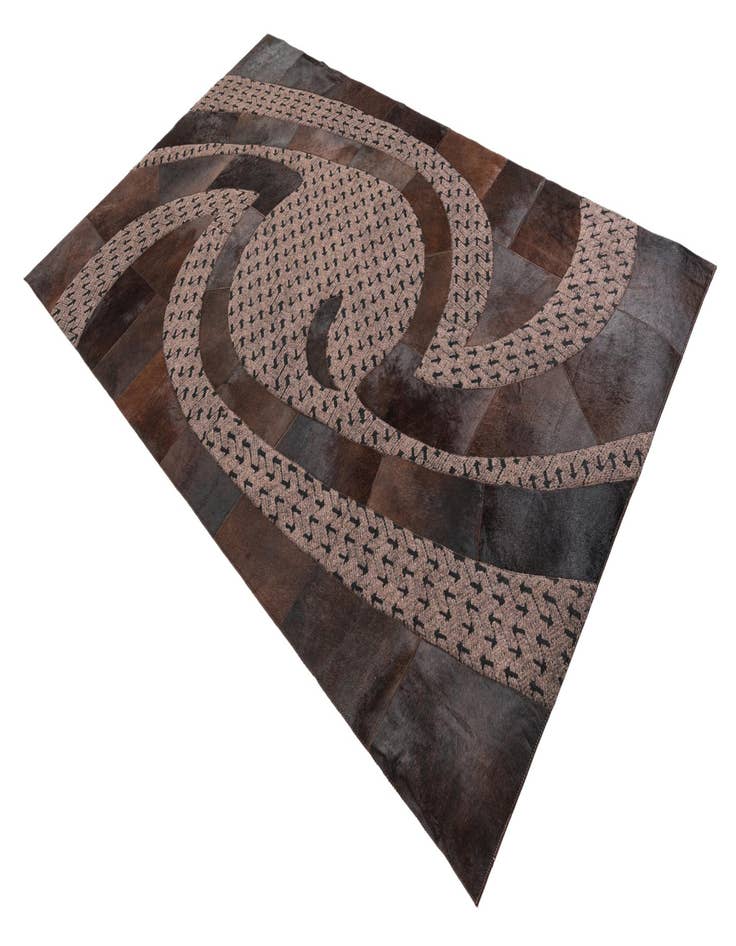 Detail image of 5' x 8' Cowhide Leather Rug