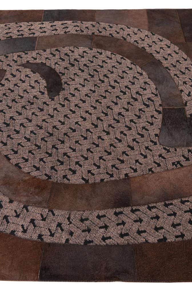 5' x 8' Cowhide Leather Rug