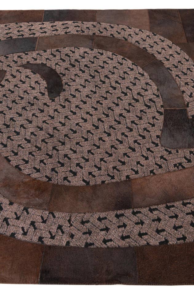 Detail image of 5' x 8' Cowhide Leather Rug
