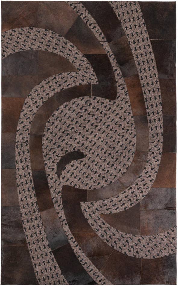 Detail image of 5' x 8' Cowhide Leather Rug