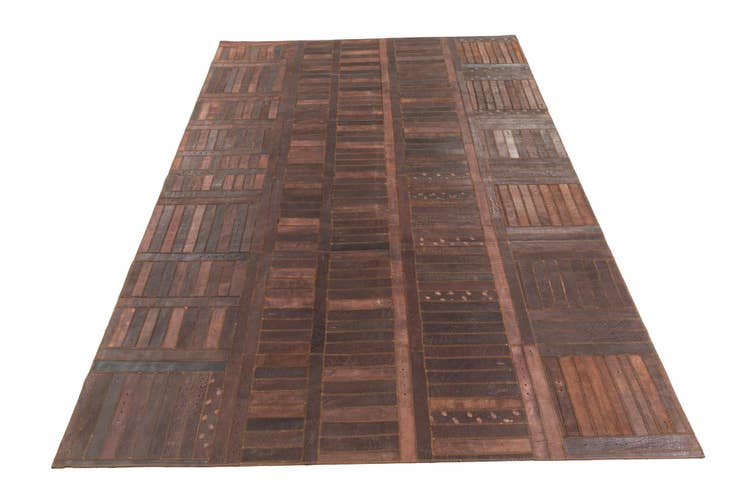 Detail image of 5' 3 x 7' 9 Cowhide Leather Rug