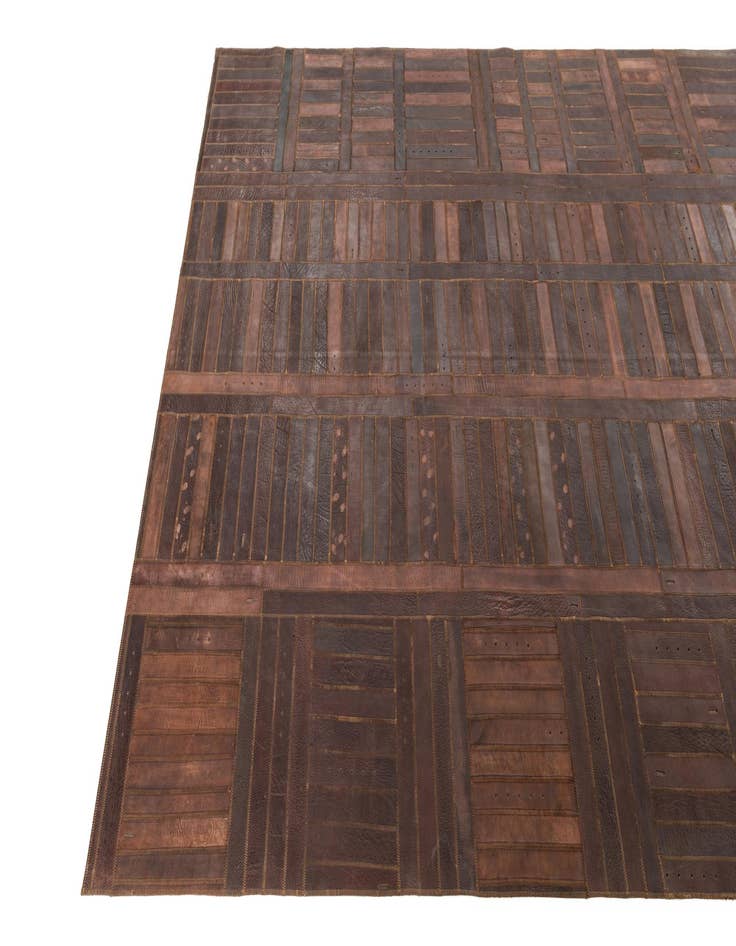 Detail image of 5' 3 x 7' 9 Cowhide Leather Rug