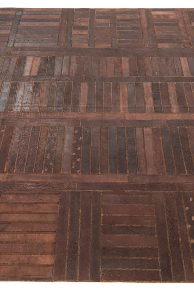 Detail image of 5' 3 x 7' 9 Cowhide Leather Rug