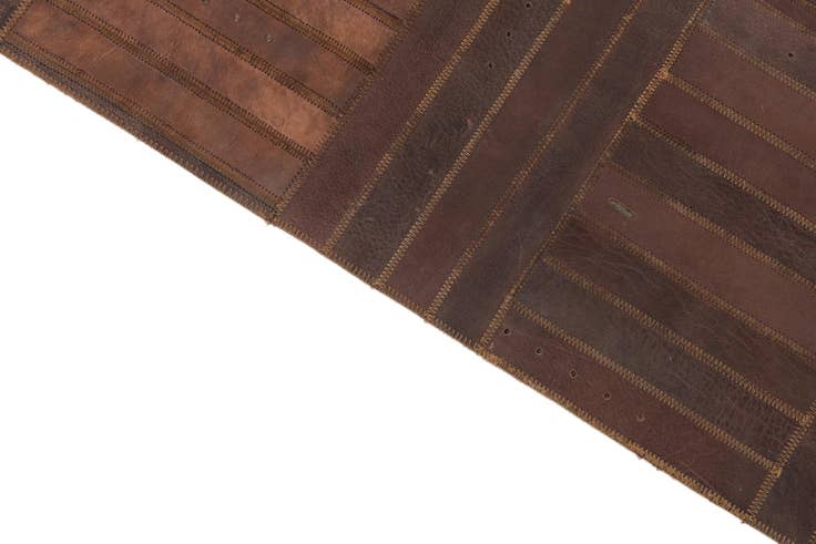 Detail image of 5' 3 x 7' 9 Cowhide Leather Rug