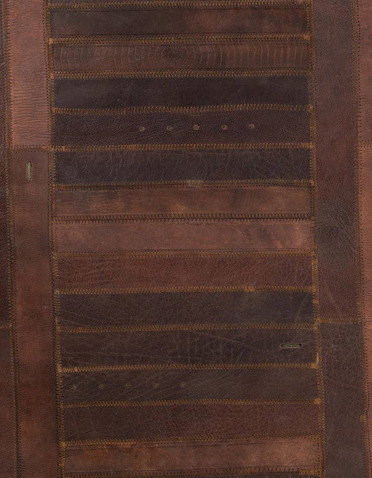 Detail image of 5' 3 x 7' 9 Cowhide Leather Rug