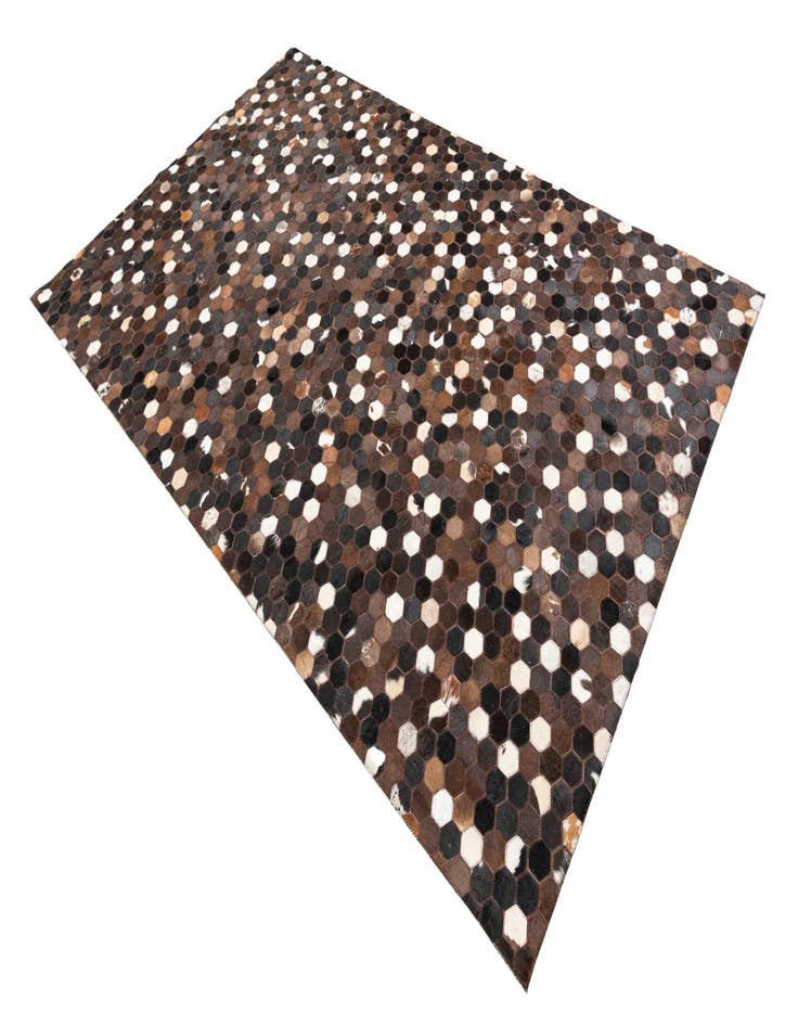 Detail image of 5' 1 x 8' 1 Cowhide Leather Rug