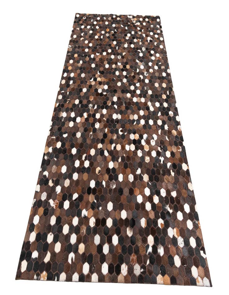 Detail image of 5' 1 x 8' 1 Cowhide Leather Rug