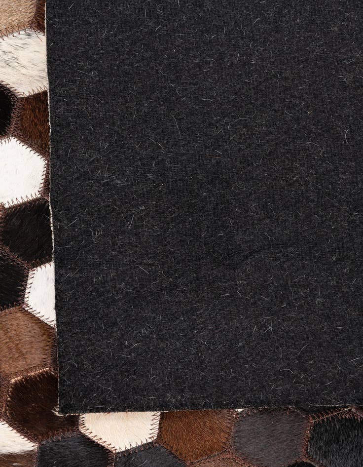 Detail image of 5' 1 x 8' 1 Cowhide Leather Rug